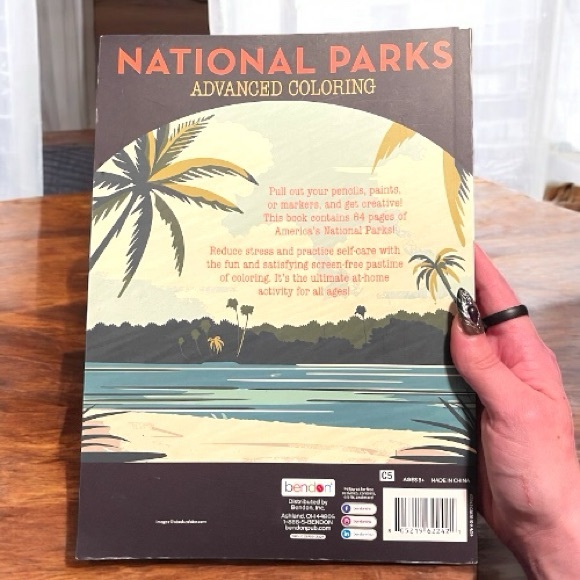 National Parks Advanced Coloring Book - Picture 3 of 3